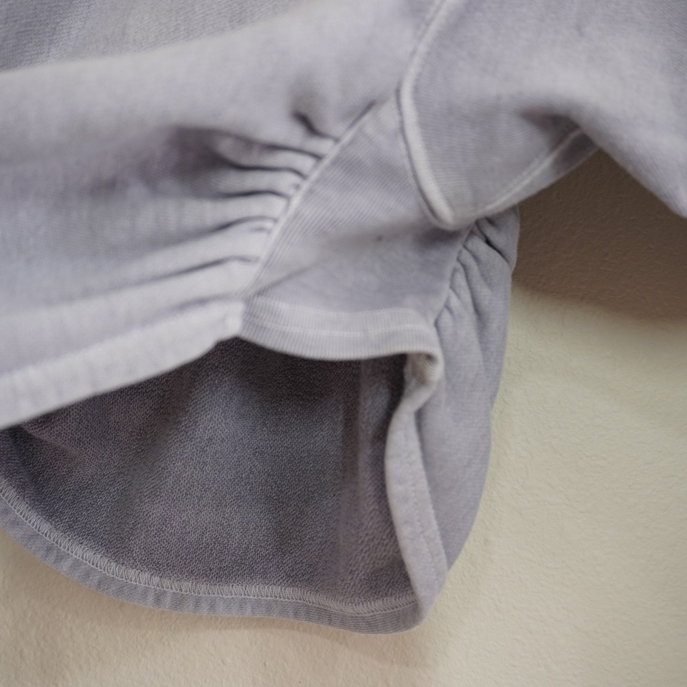 FP Movement Size Small Purple Grey Sweatshirt Ruched Side Cropped Oversized - Picture 5 of 9
